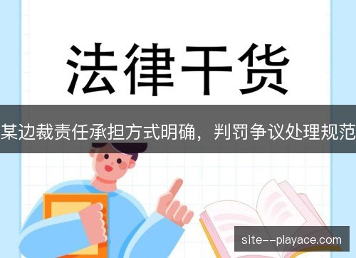 某边裁责任承担方式明确，判罚争议处理规范